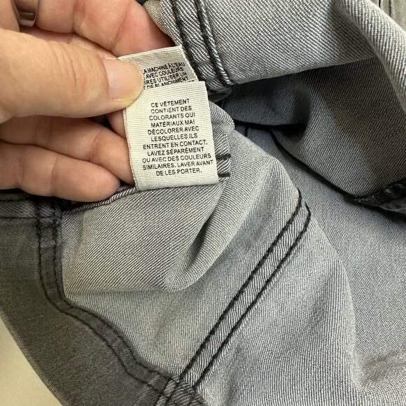 Free People Modern Femme Denim Skirt Light Grey Size 0 - Picture 8 of 9